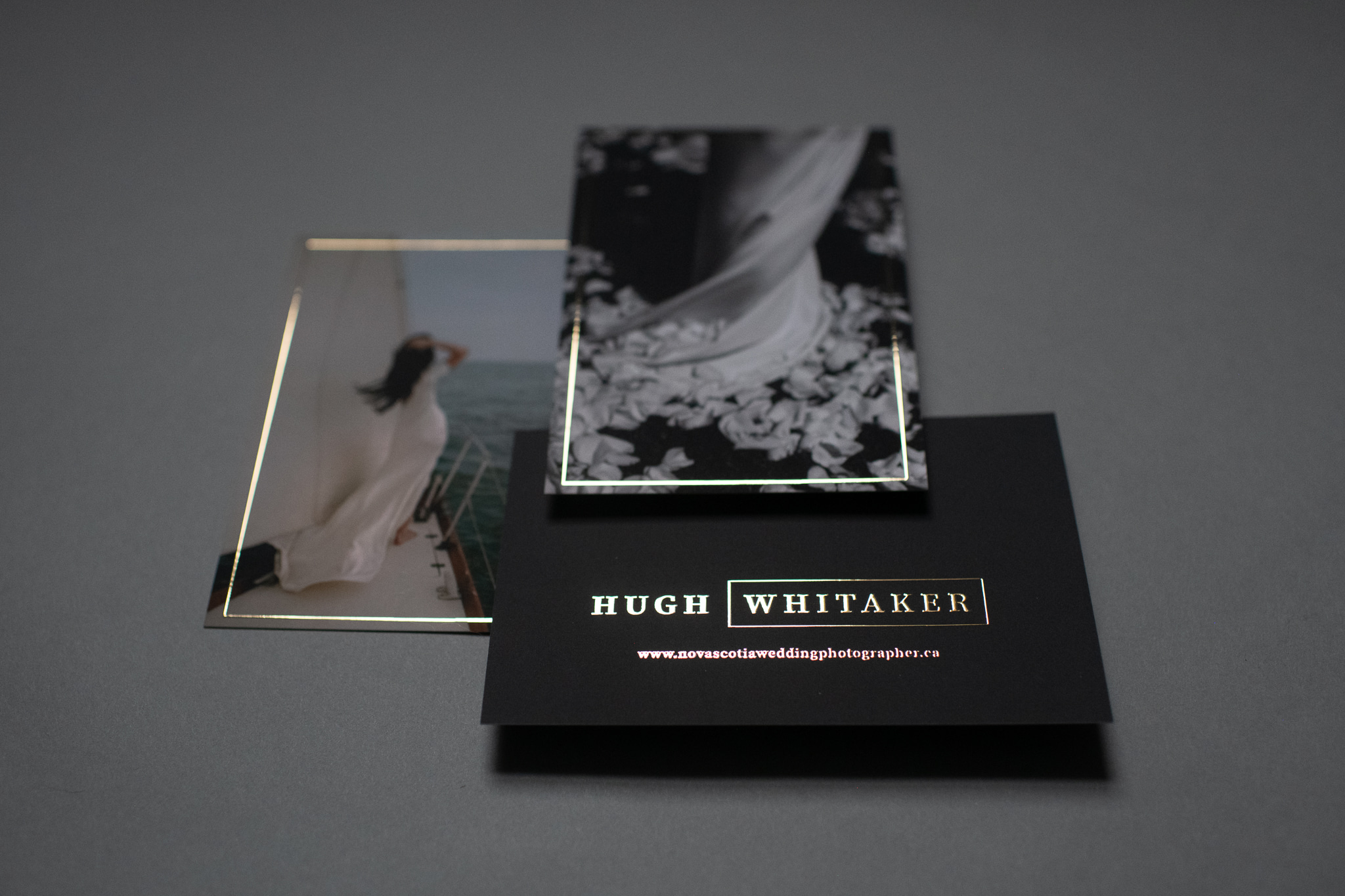 Custom postcard designs for Hugh Whitaker Photography.