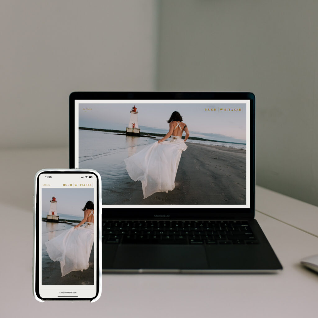 Showit website design for photographer by CalmContent.