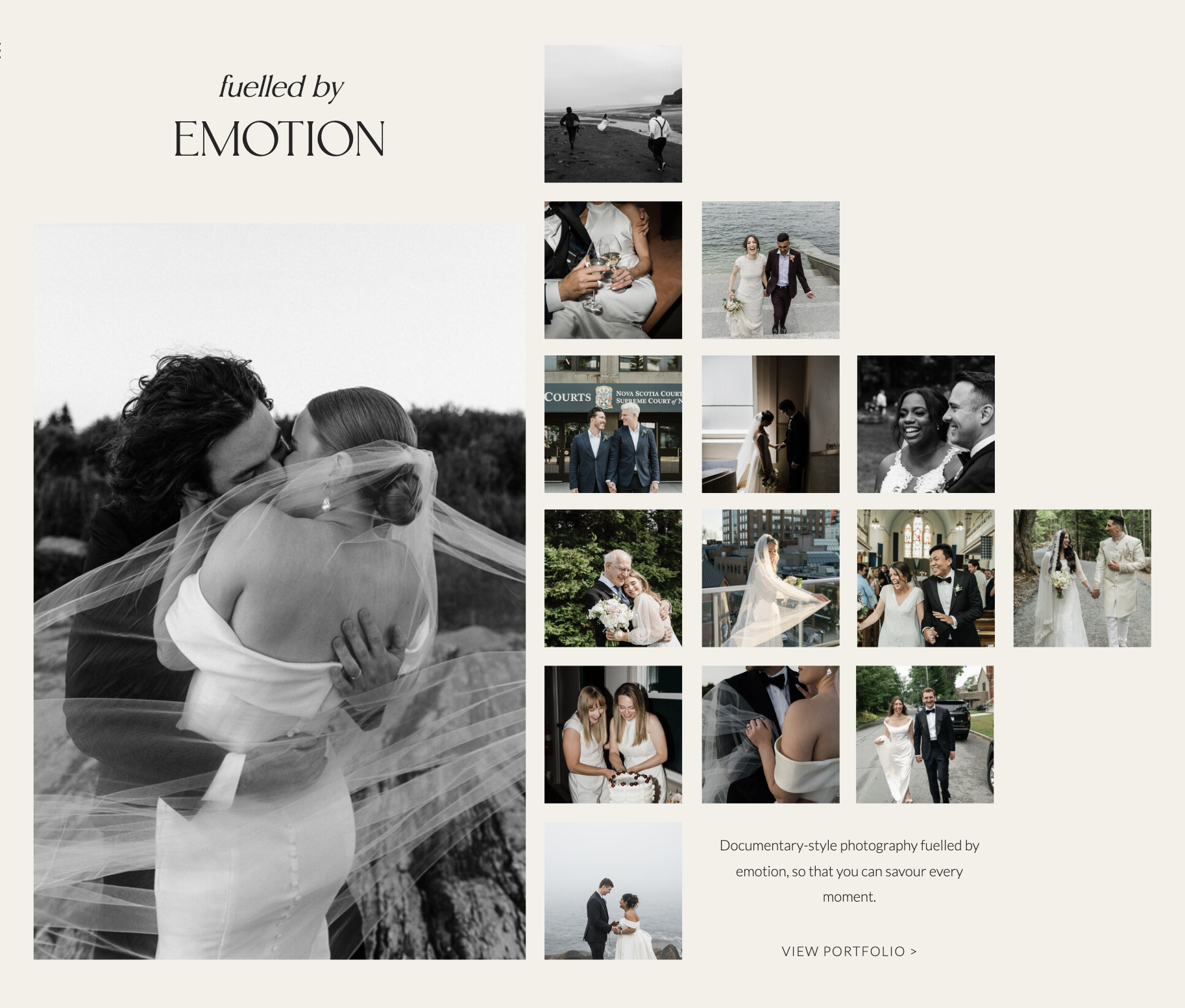 Showit website design layout for Rachael Shrum Photography by CalmContent.