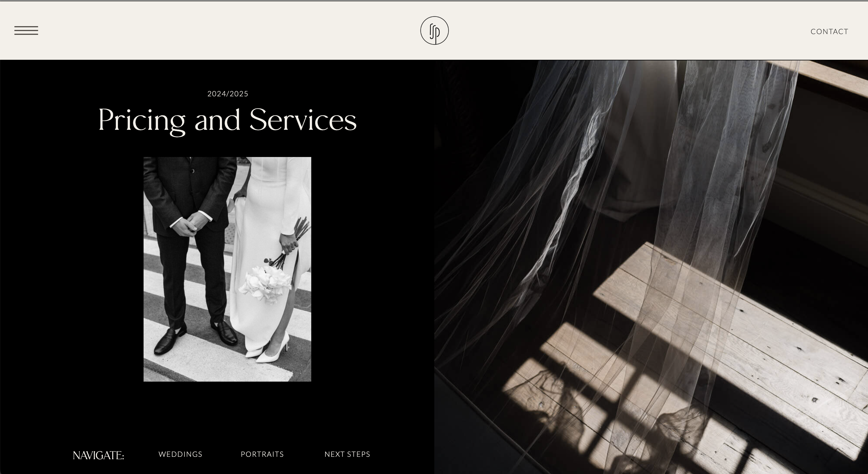 Showit website design layout for Rachael Shrum Photography by CalmContent.